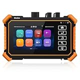 Henkion OTDR Fiber Optic Tester 1550nm 26/24dB, Glasfasertester unterstützt OPM, LS, OLS, VFL, Ereigniskarte, UTP/RJ45 TDR kabeltest/Längenkabeltester, Netzwerktester, 8 Faseradapter, FTP/Bericht