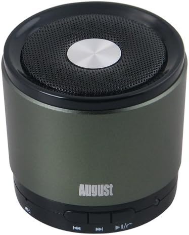 Portable Bluetooth Wireless Speaker - August MS425 - Enjoy Great Sound and Hands-Free Calling from your Phone and Tablet [Green]