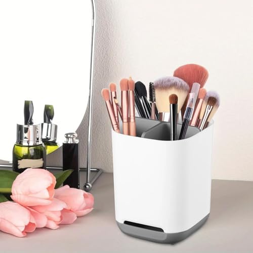 Toothbrush Holder, 3 Slots Toothbrush Organizer with Drainage Holes for Bathroom Kitchen - Cosy Home Interiors Toothbrush Holder, 3 Slots Toothbrush Organizer with Drainage Holes for Bathroom Kitchen - Image 6