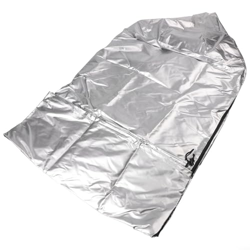 Housse de pneu simple Oxford 420D pour 4 pneus, résistante aux intempéries, entretien simple et design peu encombrant (argent, 82 x 120 cm)