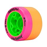 Reckless Wheels - Morph - 4 Pack of 38mm x 59mm Dual-Hardness Roller Skate Wheels | 84A/88A |...