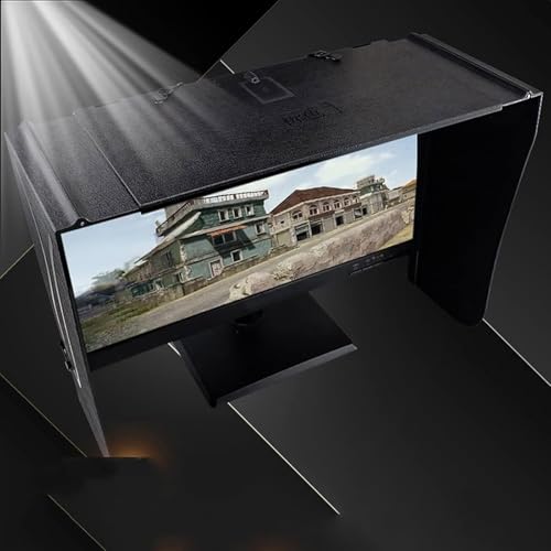 SMoonga Sonnenschutz für Laptops, Breite 38–65 cm, verstellbare Monitorblende, kein Lichtaustritt/einzigartige Abdeckung, die Privatsphäre bietet, passt für praktisch alle Laptops von 17 bis 27 Zoll – Bild 8