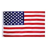 bandera estados unidos animada Con una cubierta de asta en el lado izquierdo, otros tres lados cosidos por la máquina, para reducir daños por el viento a la bandera