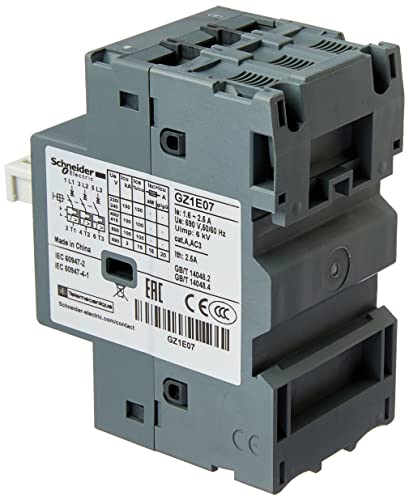 Disjuntor Termomagnetico Tesys Gz1E 1.62.5A Botao Impulsao Gz1E07, Schneider Electric