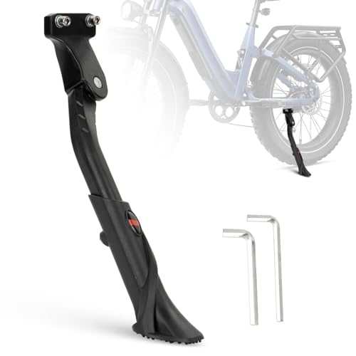 Bike Kickstand 24"-29", PSLER Adjustable Non-Slip Electric Bike Kickstand Kick