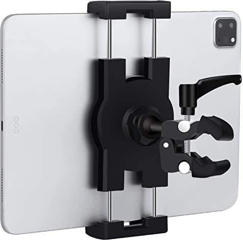 Mippko Boat Helm Tablet Holder, Marine Boat Handle Bar Pole Mount, 360°Rotation Clamp Non-Slip Aluminum Alloy Mount,Compatible with 4.7~12.9" iPad/Samsung Tab/Nexus/LG G Pads/e-Reader/iPhone