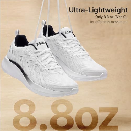 Image of K-Swiss Men's Mellow Running Shoe - Lightweight Fashion Sneaker Cross Training Shoe for Jogging Walking