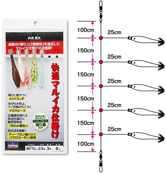 ダイワ Daiwa 快適マルイカ仕掛け 濁り潮向き Mixタイプ Globeride グローブライド 仕掛け