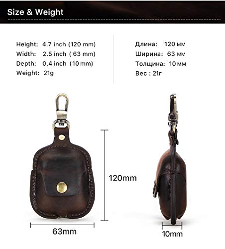 CONTACT'S FAMILY Case for AirPods 1st/2nd Gen, Leather Airpods case - Image 2