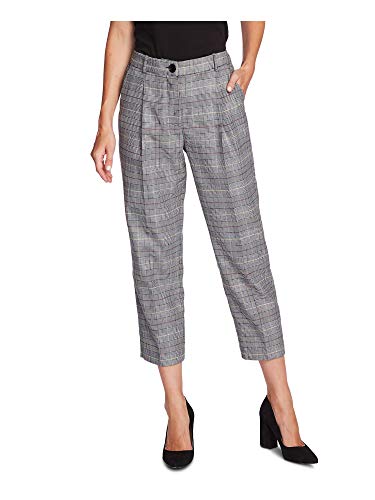 Vince Camuto Colorful Glen Plaid Ankle Pants Lime Chrome 2 26