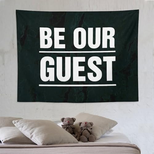 Tapiz de pared Be Our Guest de 60x80 pulgadas para decoración del salón 7