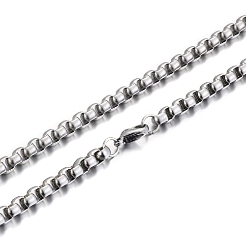 Bracelet chaîne pour hommes anti-perte avec boucle carrée solide