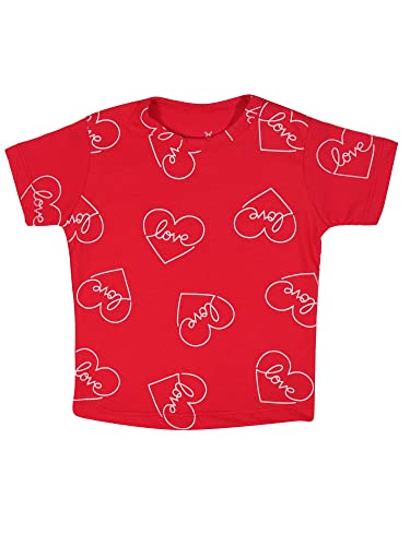 Image of NammaBaby Baby Girl Pure Cotton Hoseiry Regular Fit T-Shirt Top Tshirt - Pack of 3