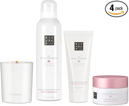 RITUALS The Ritual of Sakura Medium Gift Set, Renewing Ritual Care for Men and Women, incl. FiLaBe Care Wipes
