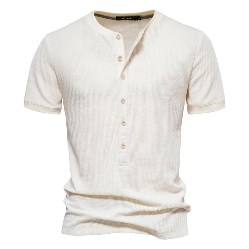 T-shirt de sport décontracté col rond en coton pour homme actif