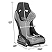 DNA MOTORING Pair of Universal Fixed Position Bucket Racing Seats with Sliders, 23.5