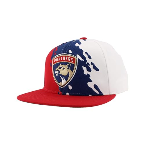 Image of ZHATS NHL Unisex-Adult NHL Officially Licensed Adjustable Snapback Hat Flat Bill Z11 Retro Paintbrush