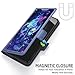 Kinetijy Case Compatible for Mobicel Ix Plus Phone Case Flip Cover [with Tempered Glass Screen Protector][RFID Blocking][Colorful Reflect Light] LPT-LMG