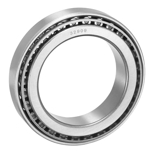 sourcing map 32909 Tapered Roller Bearing Cone and Cup Set, 45mm Bore x 68mm OD x 15mm Thick, Chrome Steel Taper Bearing Set, ABEC-3