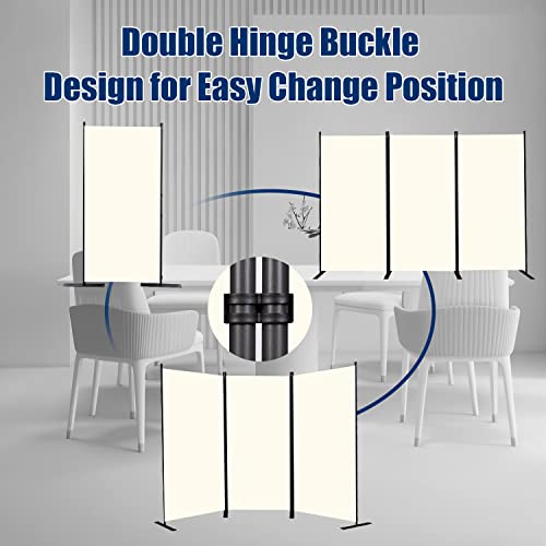 Image of Room Divider 3 Panel-102''Wide,6FT Room Dividers and Folding Privacy Screen