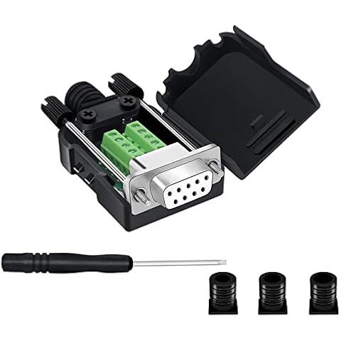 DB9 Solderless Female Serial Adapter with Case Cover