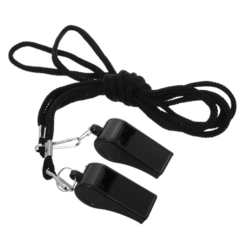 Silbatos de supervivencia 2 piezas con cuerda negra miniatura 6