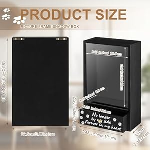   Pet-Memorial-Shadow-Box-1398-x-886-Inches-Wood-Memorial-Picture-Frame-for-Pets-Dog-Memorial-Gifts-Pet-Memorial-Picture-Frame-Pet-Memorial-Box-for-Loss-of-Dogs-Cats