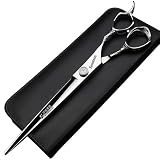 6/7/8 Inch Professional Hairdressing Scissors Barber Rose Pattern Hair Stylist Shears Styling Tool Japanese Stainless Steel Clippers (8-in cutting scissors)