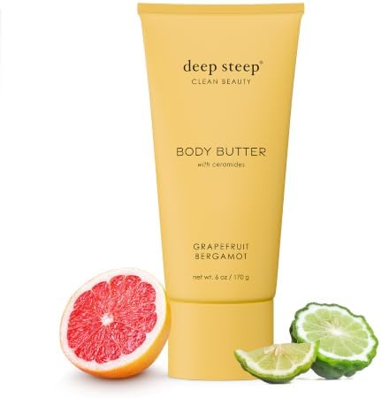 Deep Steep Body Butter, Grapefruit Bergamot, 6oz – Ceramides & Shea Butter