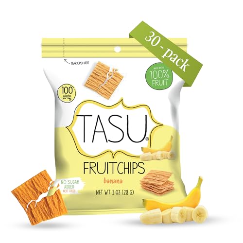 TASU Banana Dried Fruit Chips - 100% Natural, Crispy, Crunchy