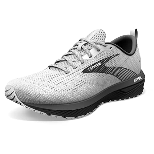 Brooks Menâs Revel 6 Neutral Running Shoe - Alloy/Primer Grey/Oyster - 14 Medium