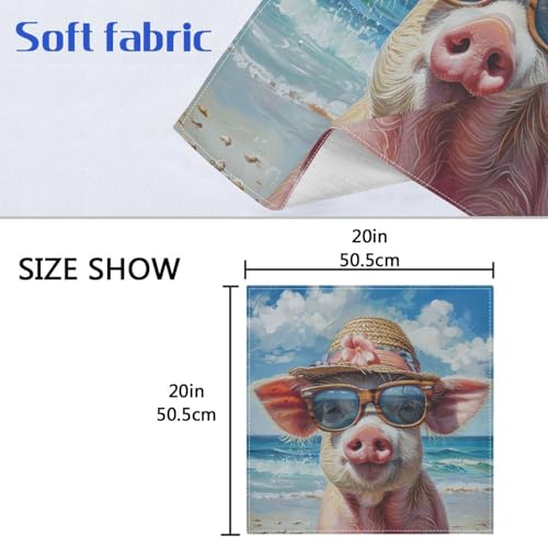 Servilletas de Tela ALAZA Pack 6 50.8x50.8 cm Multicolor miniatura 3