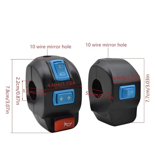 Interrupteur moto universel pour rénover les commandes de guidon