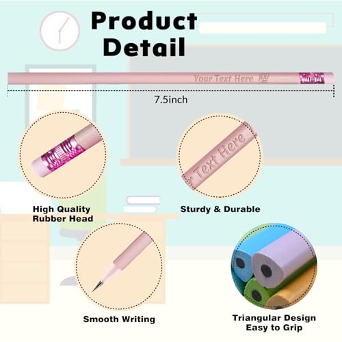 Lápices personalizados WolunLi pack de 30 miniatura 3