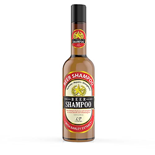 La Premia Beer Shampoo For Damage Free Hair - Original Beer Yeast Shampoo & Natural Ingredients Barley Yeast Beer Extract Shampoo For Men & Women, Color Safe, Cruelty Free 16.90 fl oz