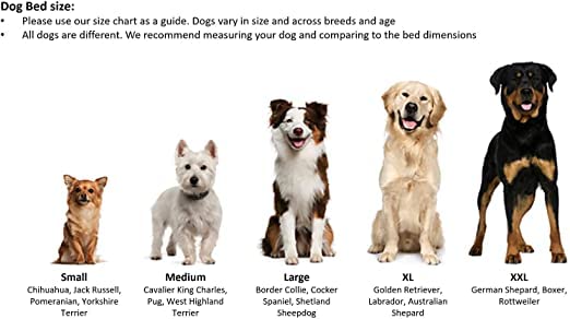 Image of XX-Large Size Dog and Cat Bed Round Shape Holland Fabric Ultrasoft Micro Fiber Filling for Extra Comfert Multi-Color Machine Washable Anti Skid Base Pet Bed