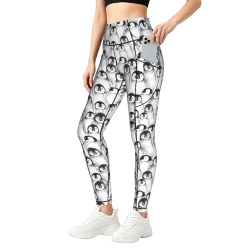 Leggings de bebé con estampado de pingüinos para evitar rozaduras en el gimnasio