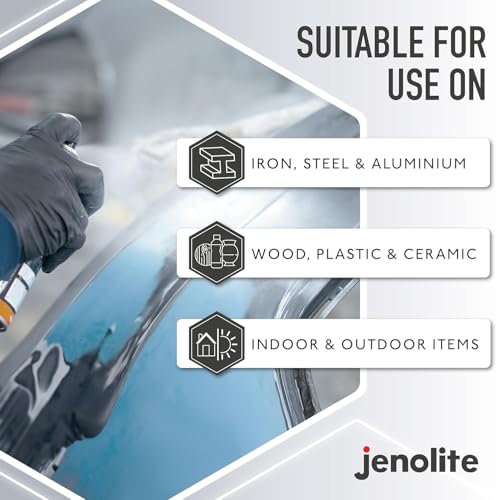 JENOLITE Directorust Satin Spray Paint | COBALT BLUE | 400ml (13.52fl oz) | Semi-Gloss Spray Paint | Wood, Metal, Plastic, Ceramic & Rusted Surfaces | Interior & Exterior Use | RAL5013