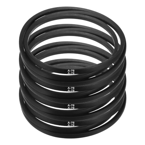 Image of uxcell 4pcs A78 or 4L800 Classic Wrapped Rubber V-Belt, 78 inch(1980mm) Inside Circumference, A Profile V Belt
