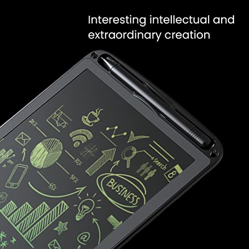 Image of Portronics Ruffpad 15 Re-Writable LCD Screen Ruffpad 12M Re-Writable Multicolor LCD Writing Pad