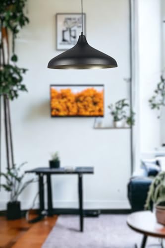 Nil Özel Tasarım Modern Dekoratif Cafe Sarkıt Cafe - Mutfak Tekli Avize (Siyah Gold)