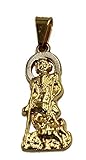 Diamantados of Florida San Lazaro Medal - Dije Babalu Aye Cuba 18k Gold Plated Medal with 20 Inch...