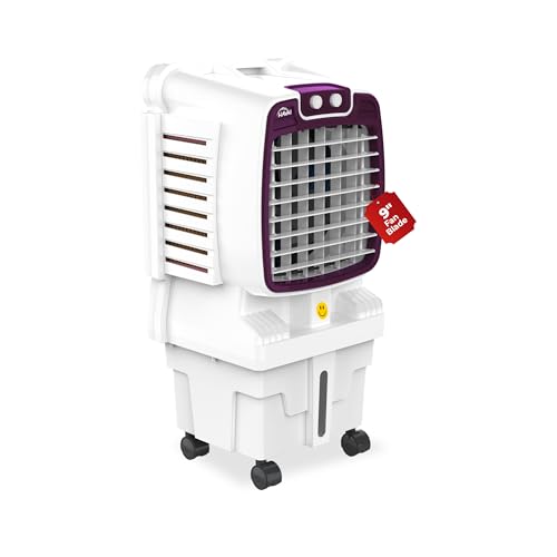 Image of HAVAI Arizona 9 Mini Personal Air Cooler | India's First 9-Inch Blade Cooler | 2600 RPM | 5 Ft Air Throw | 3-Side Honeycomb | 12L Tank | Motorised Louvers | 80W | Ideal for 50 Sq Ft