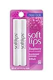 Softlips Lip Balm Protectant Value Pack, SPF 20, Raspberry, 0.07-Ounce Tubes ,Twin Pack (Pack of 6)