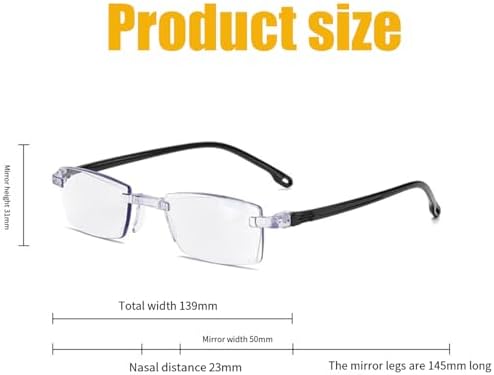 Upgraded Blue Glasses Self Adjusting For Women & Men,Auto Focus Intelligent Dual Focus Eye Glasses Far And Near (5pcs) — view 7