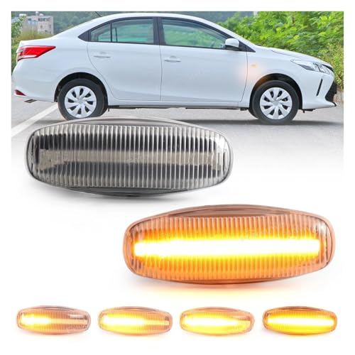 Luces de posición lateral LED con luz ámbar secuencial y parpadeo dinámico para guardabarros