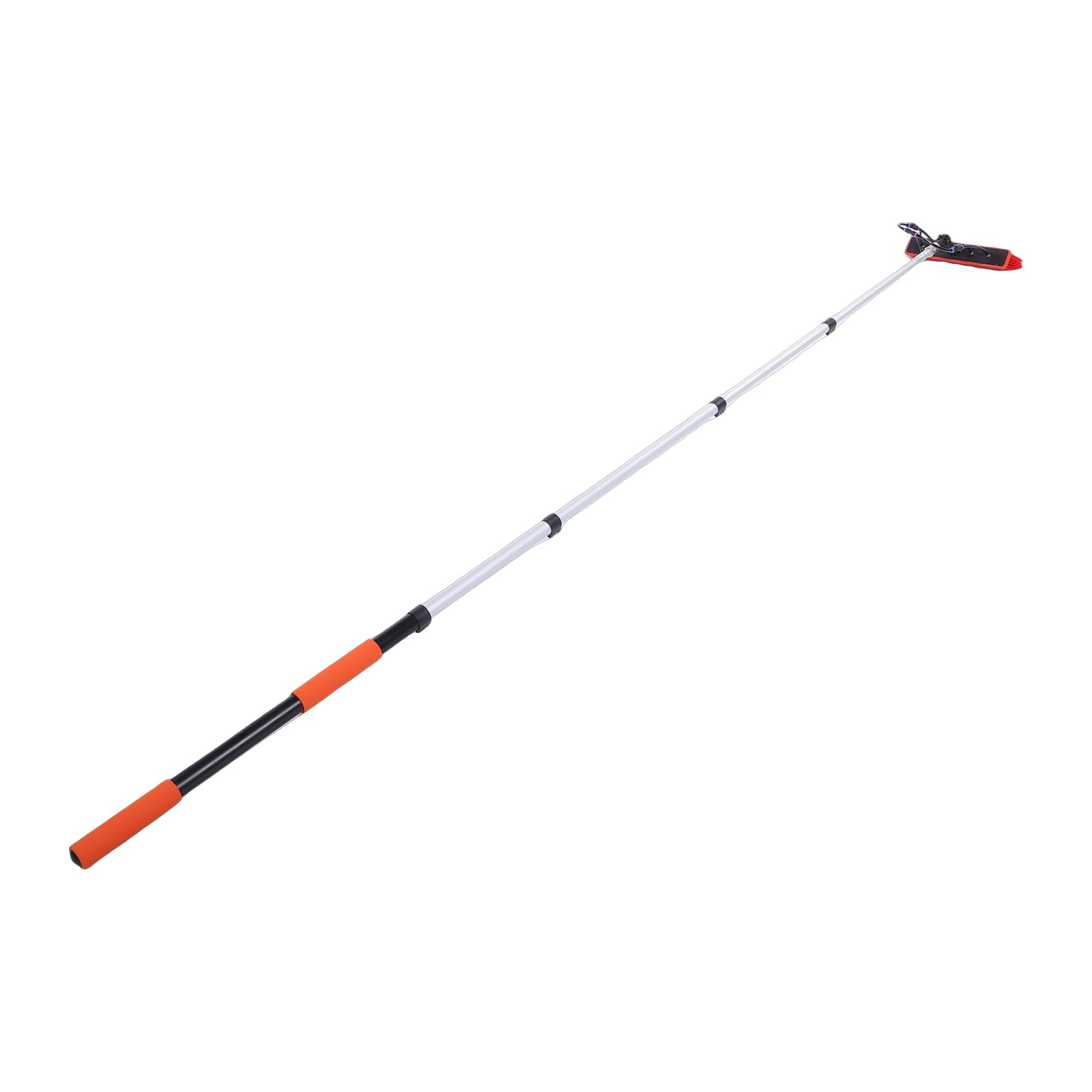 Kit de Cepillo de Limpieza para Paneles Solares, Poste Telescópico Extensible de 12 Pies con Dispensador de, Herramienta Limpiadora de Ventanas Alimentada con Agua para Techo, RV, Canalón,