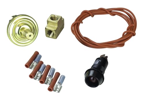 Kit voyant pression d'huile Moroso style LED avec alerte basse pression 0-10 psi