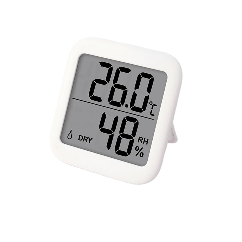 JFDBGU Igrografo Termometro elettronico for Interni Domestici Display Digitale Umido e Tabella della Temperatura Ambiente fissata al Muro