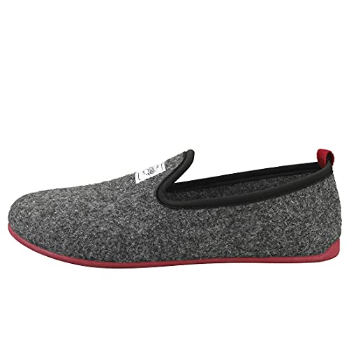 Mercredy Slipper Black Burgundy Uomo Scarpe
